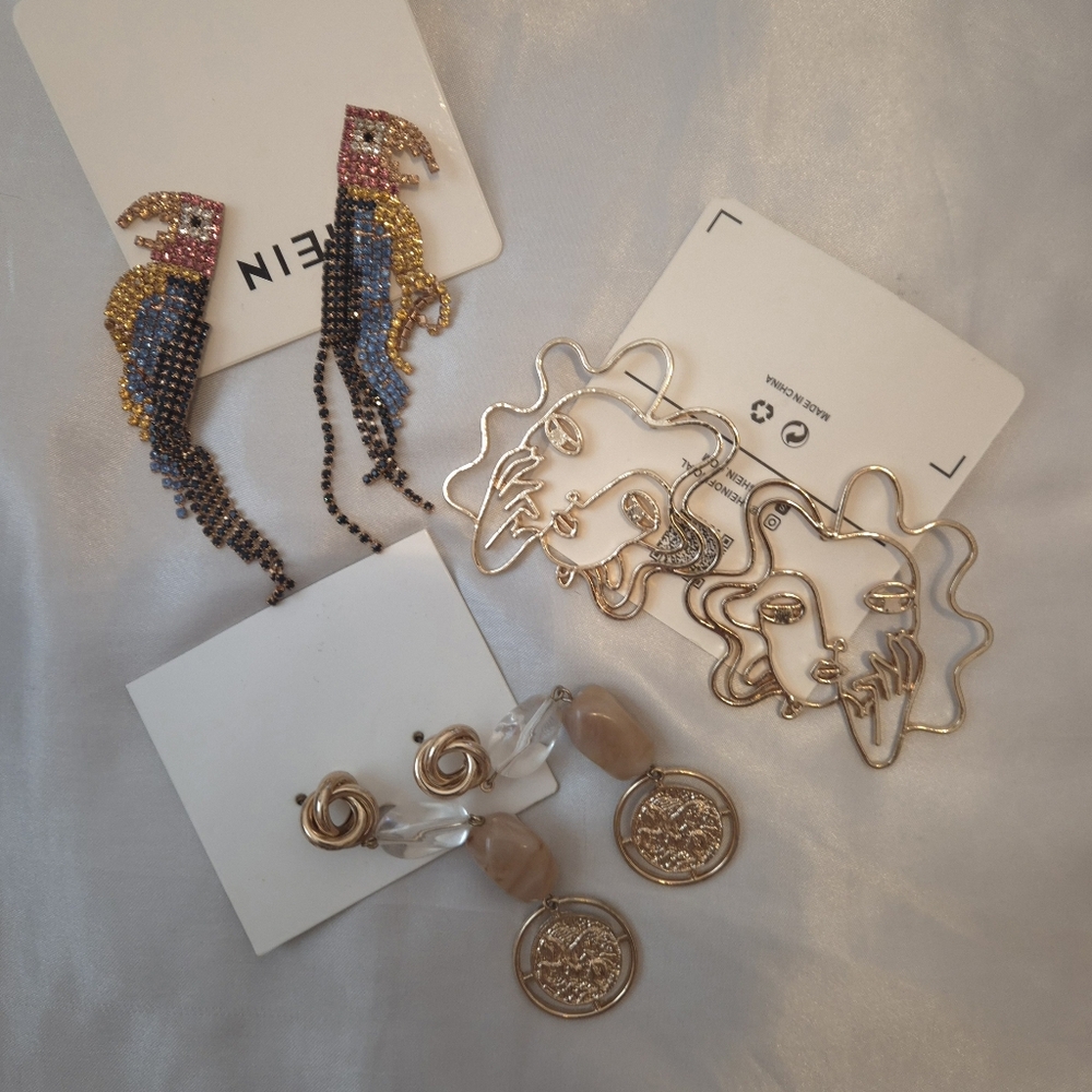 Earring Set (3 Pairs) – H&M & Shein